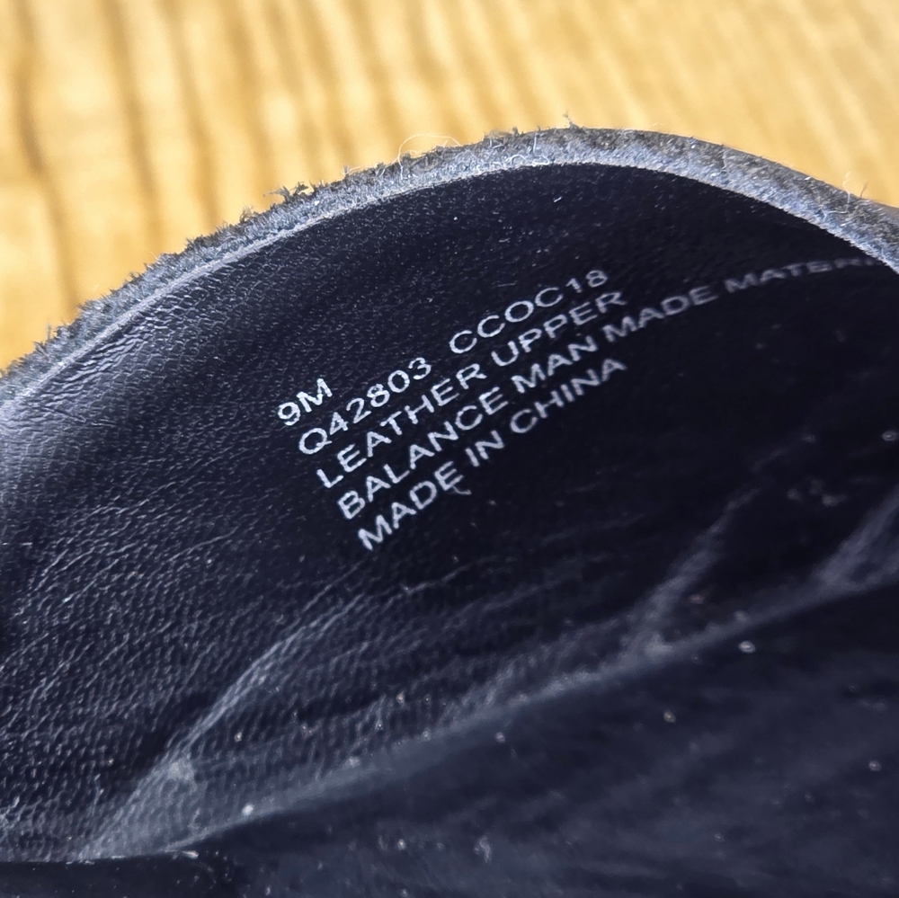 KORKS by Kork Ease Black Leather‎ / Suede Chunky Block Heel Platform Size 9 - Picture 10 of 11